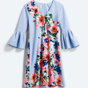 Donna Morgan Marya V-neck Floral Shift Dress, size 4